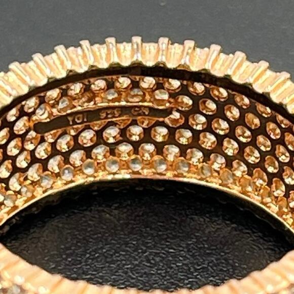 YGI 925 CZ Pave Wide Full Eternity Rose Gold Sterling Silver Band
Ring Sz 7.5 - Picture 5 of 9